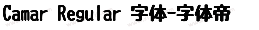 Camar Regular 字体字体转换